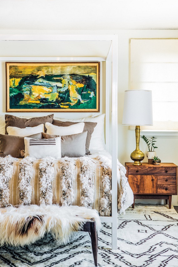 Bedroom // Moroccan Wedding Blanket // Megan Tagliaferri