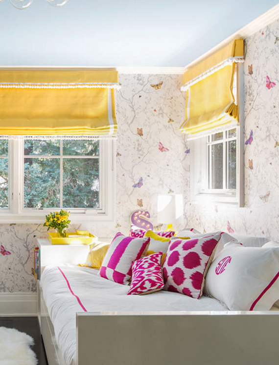 butterfly girls bedroom // Nicole Hollis // Lonny