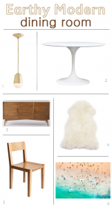 earthy modern // dining room