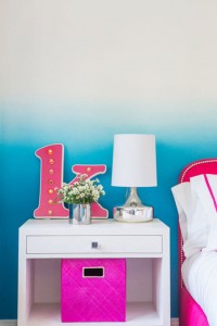 ombre teen girls bedroom // Nicole Hollis // Lonny