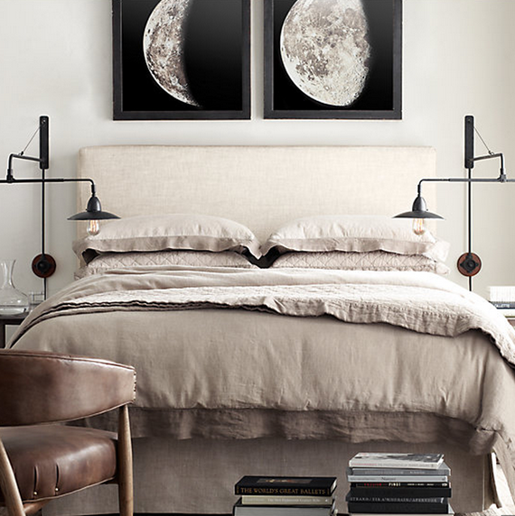 moon photographs // bedroom