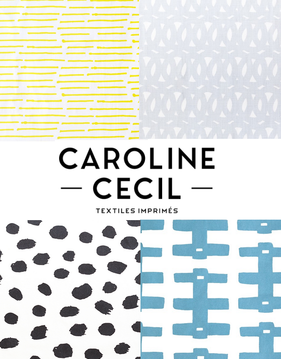 Caroline Cecil Textiles // via Simplified Bee