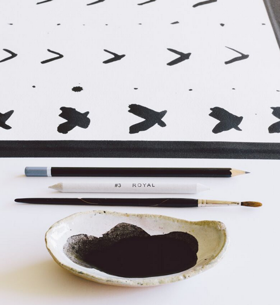 Caroline Cecil Textiles // via Simplified Bee