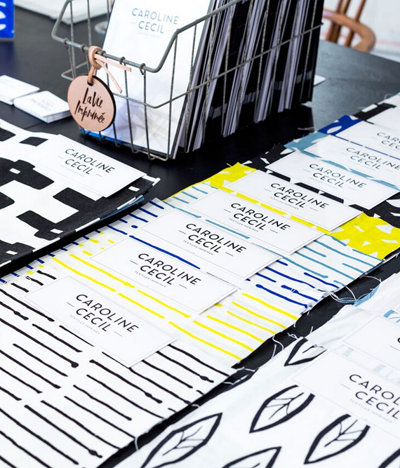 Caroline Cecil Textiles // via Simplified Bee