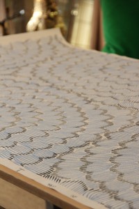 Celerie Kemble Feather Bloom wallpaper // one room challenge // www.simplifiedbee.com