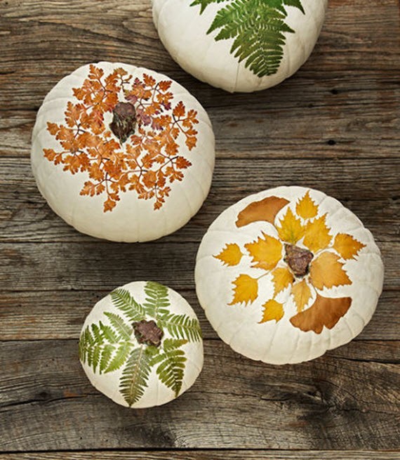 decoupaged pumpkins