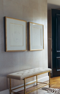 formal entry with bench // via www.simplifiedbee.com