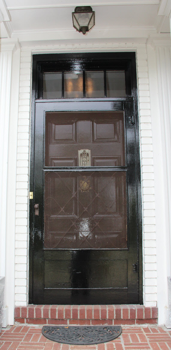 black front door // one room challenge // @simplifiedbee