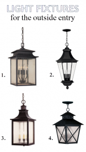 outside lighting for entry // one room challenge // @simplifiedbee #oneroomchallenge