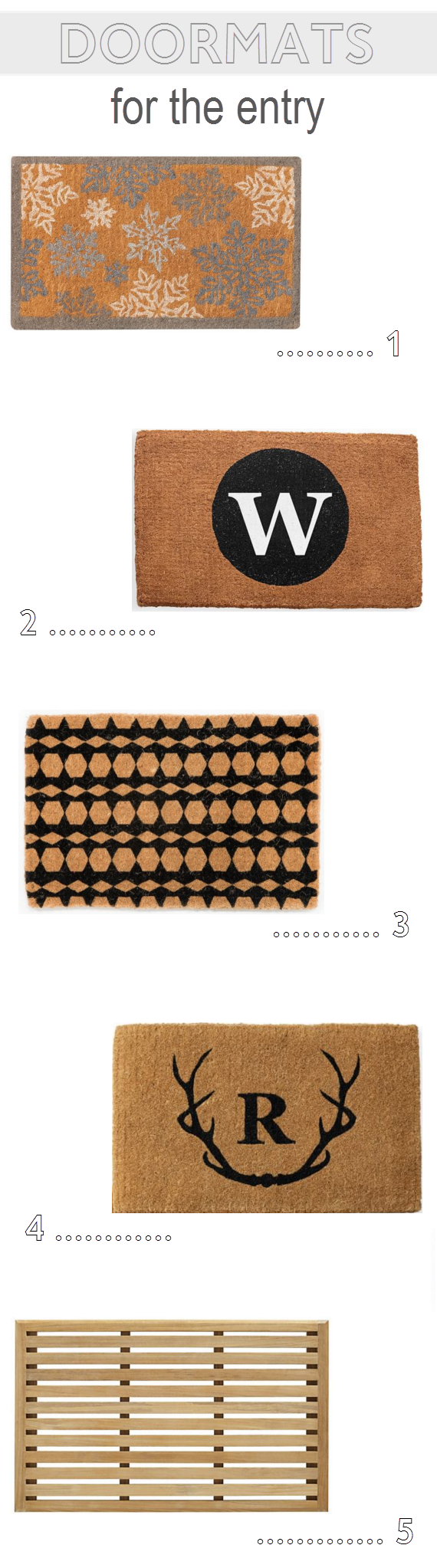 doormat options // one room challenge // @simplifiedbee