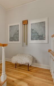 minted artwork // staircase landing // @simplifiedbee