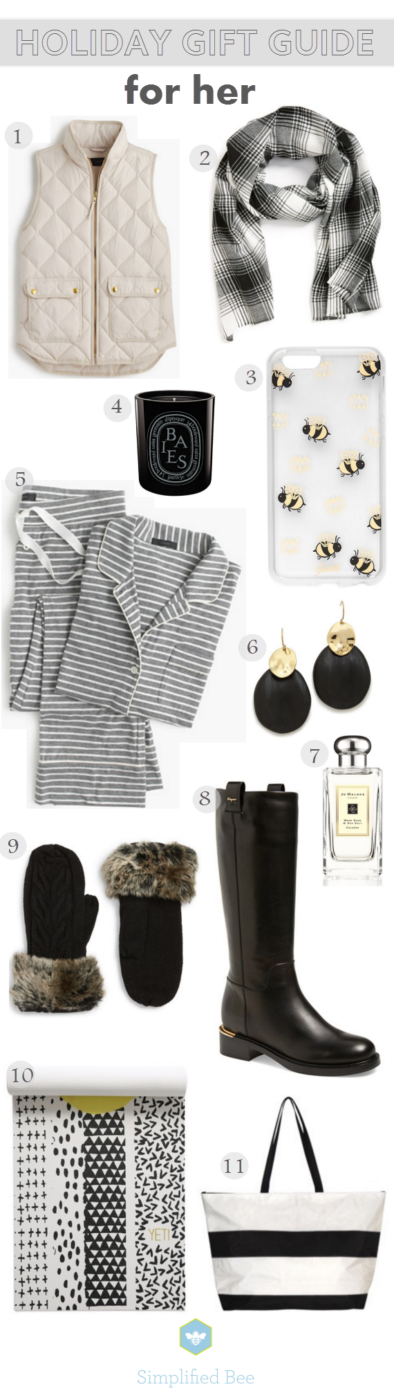 holiday gift guide 2015 for her // via @simplifiedbee #holiday #gifts