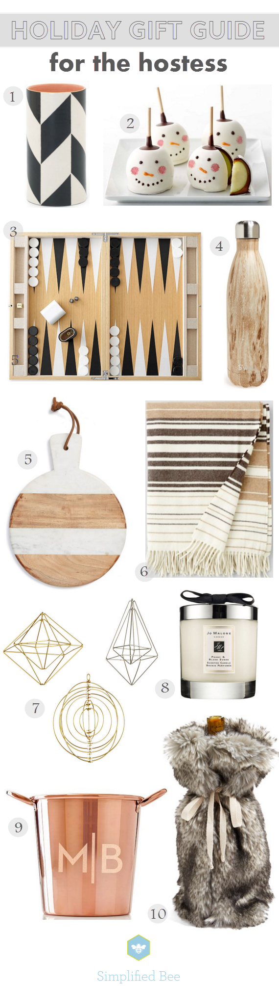 holiday gift guide 2015 // hostess gift ideas // via @simplifiedbee