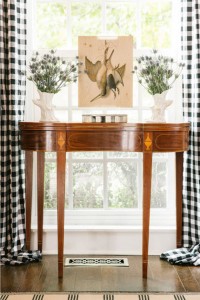 buffalo check drapery