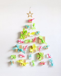 DIY present advent calendar // via @simplifiedbee