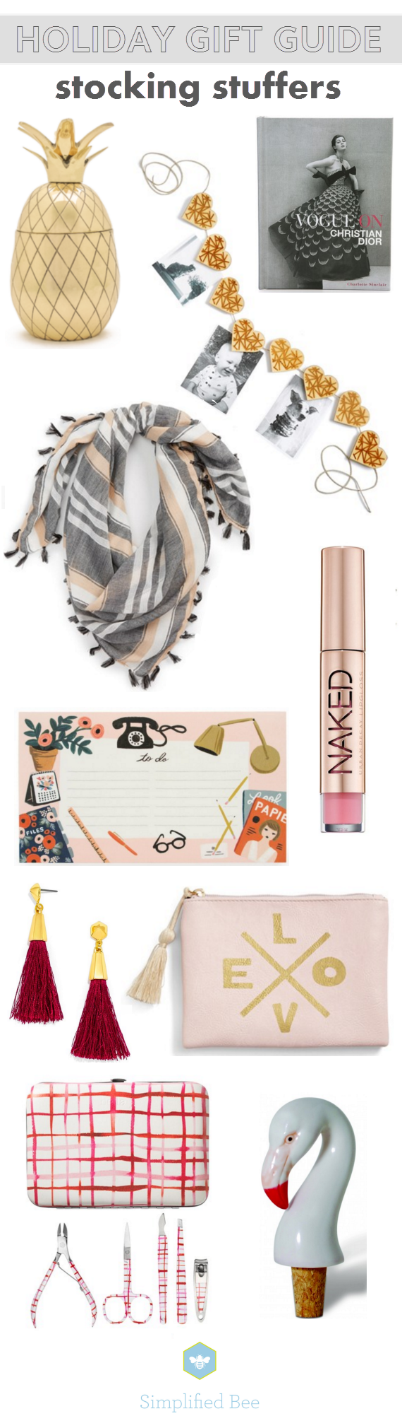 holiday gift guide 2015 // stocking stuffers under $30 // via @simplifiedbee