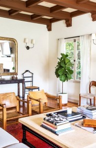 vintage safari chairs // living room