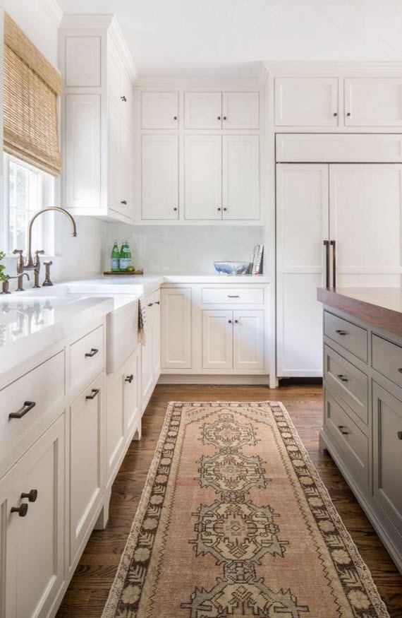 tribal rug in kitchen // Jamie Keskin Design