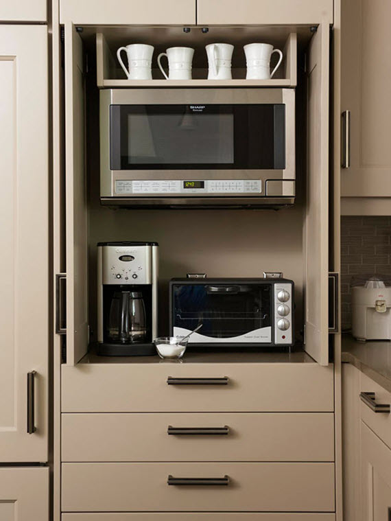 cabinet for the microwave // kitchen