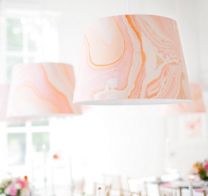 wallpapered lampshade #wallpaper