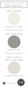 farrow & ball paint colors // bathroom // @simplifiedbee #oneroomchallenge