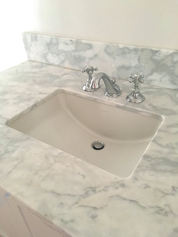 master bathroom // rohl faucet and kohler sink // @simplifiedbee