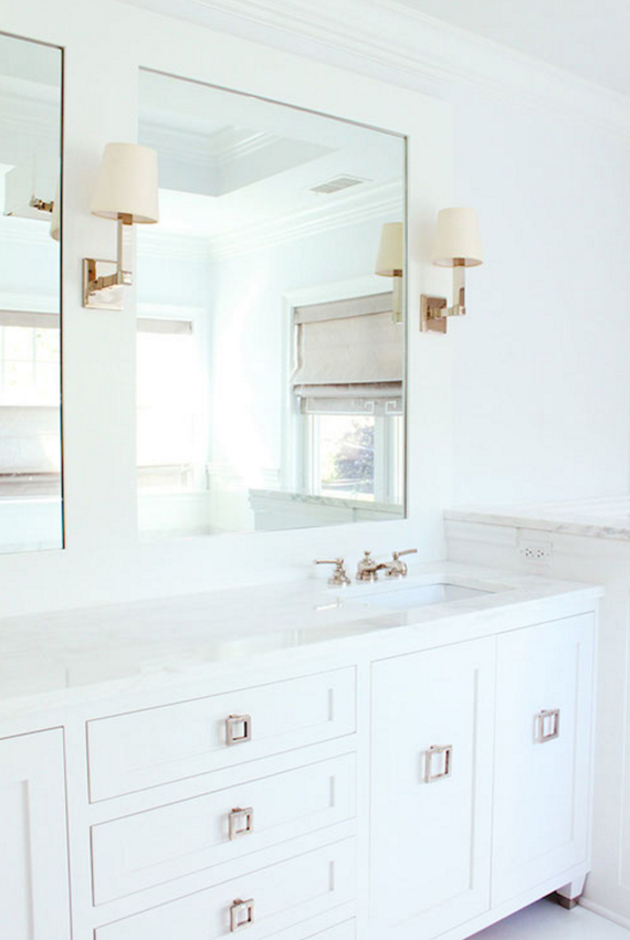 white bathroom // laura tutun interiors