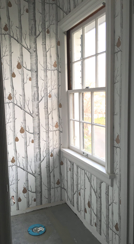 cole & son woods + pear wallpaper // one room challenge // @simplifiedbee