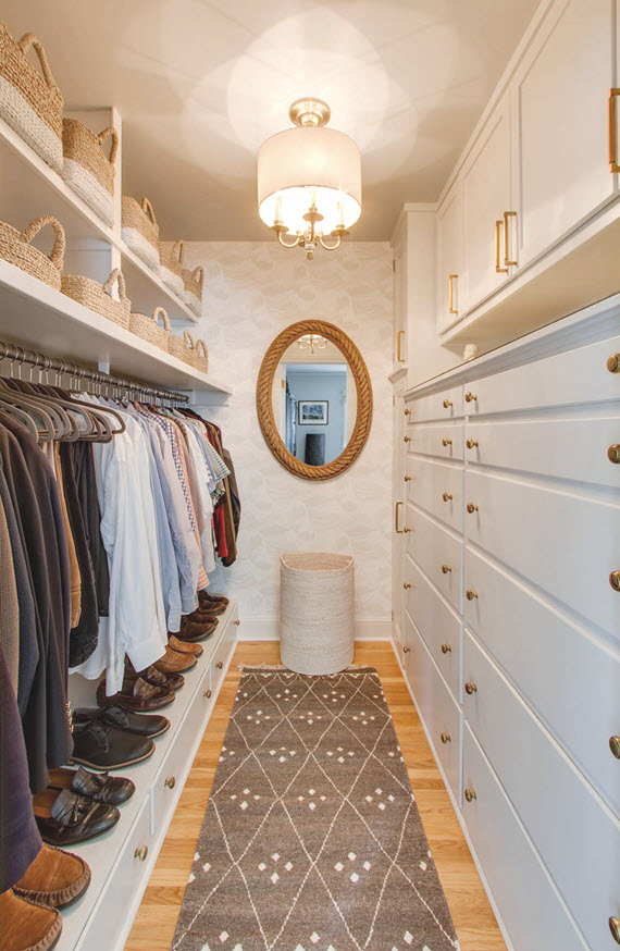 walk-in closet for him // @simplifiedbee #oneroomchallenge