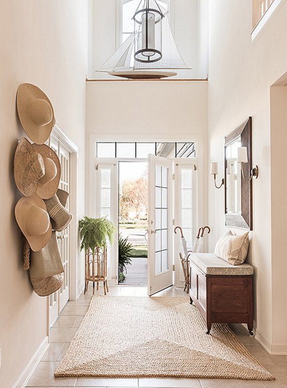 light & airy entryway