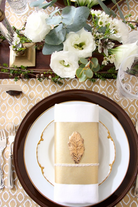 gold thanksgiving tabletop // sacramento street