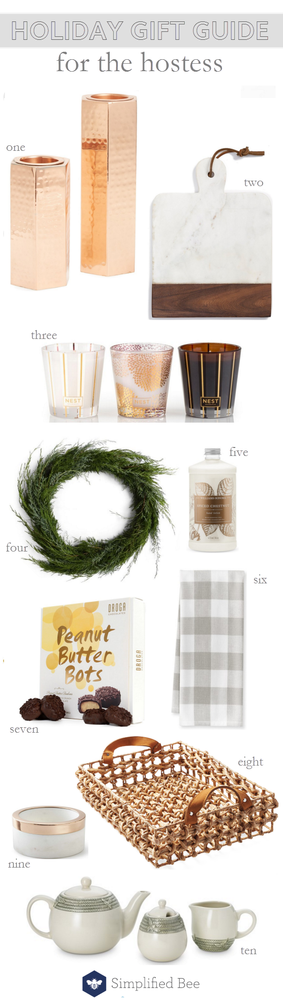 holiday gift guide 2016 // for the hostess #giftguide2016 #holiday2016