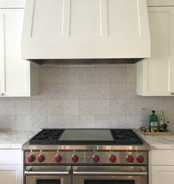 kitchen range + tile backsplash // design by Cristin Priest @simplifiedbee