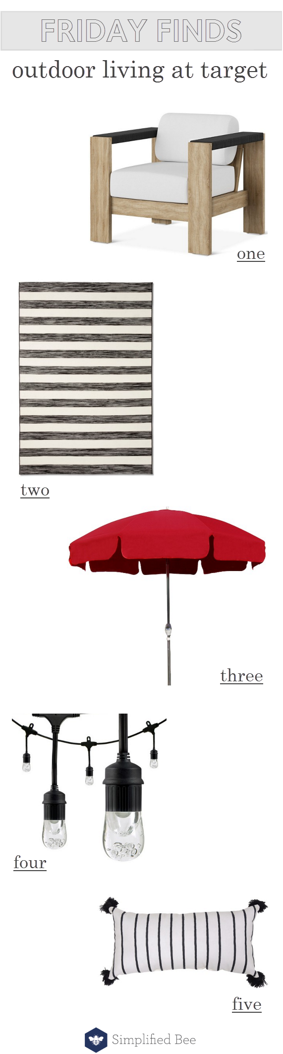 outdoor living from target // @simplifiedbee #outdoorliving #patio #outdoordecor