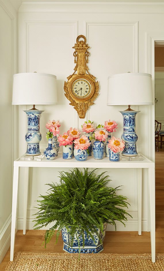chinoiserie chic // console table