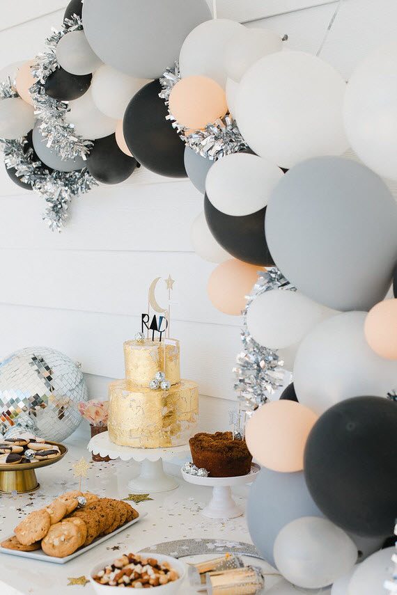 modern girl's birthday // pink, gray & black