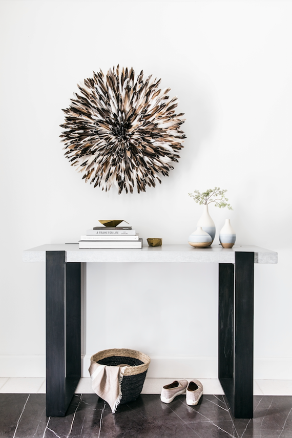 juju hat // console table // entry