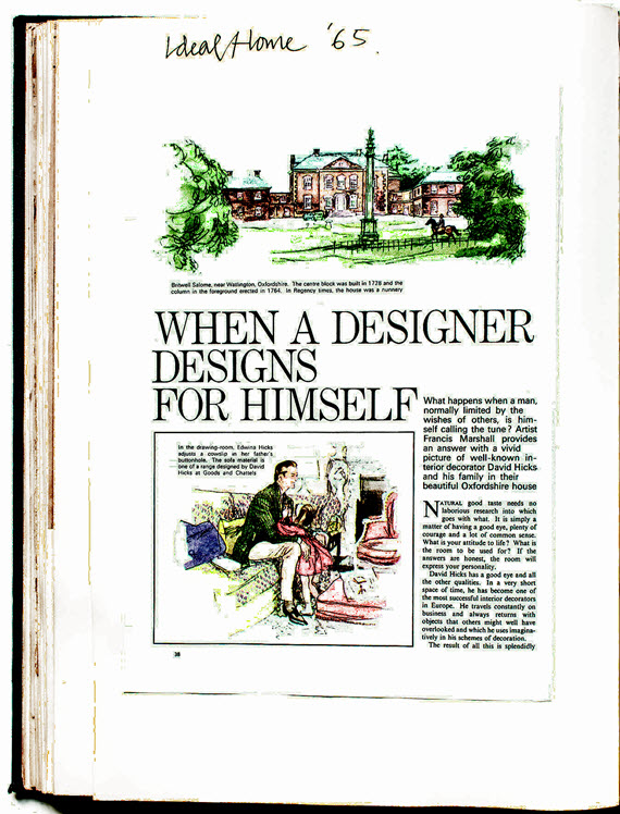 David Hicks Scrapbook page // book review @simplifiedbee