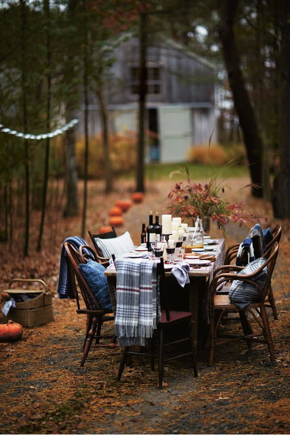 fall outdoor entertaining & dining