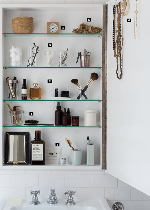 medicine cabinet // Remodelista: The Organized Home // @simplifiedbee #organizedhome