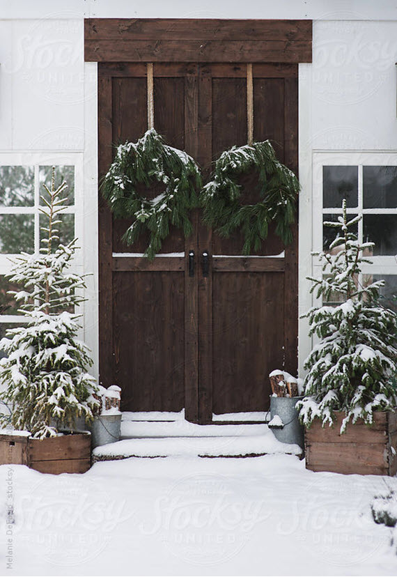 christmas decor // front door