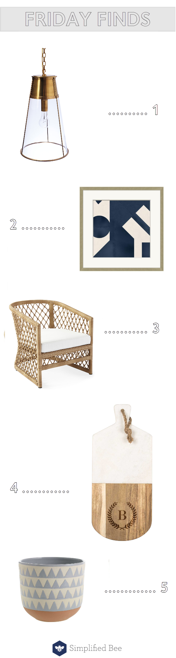 Friday Finds // Home Decorating // @simplifiedbee