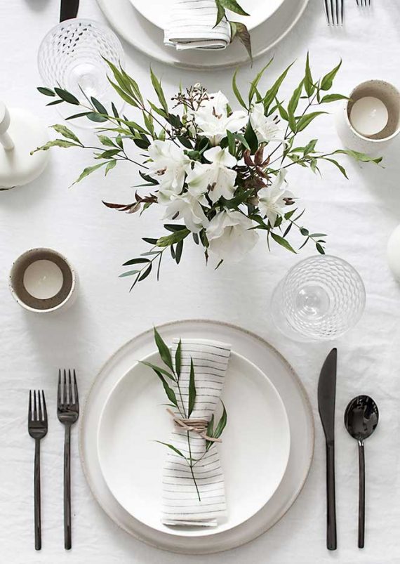 simple table setting #tablescape